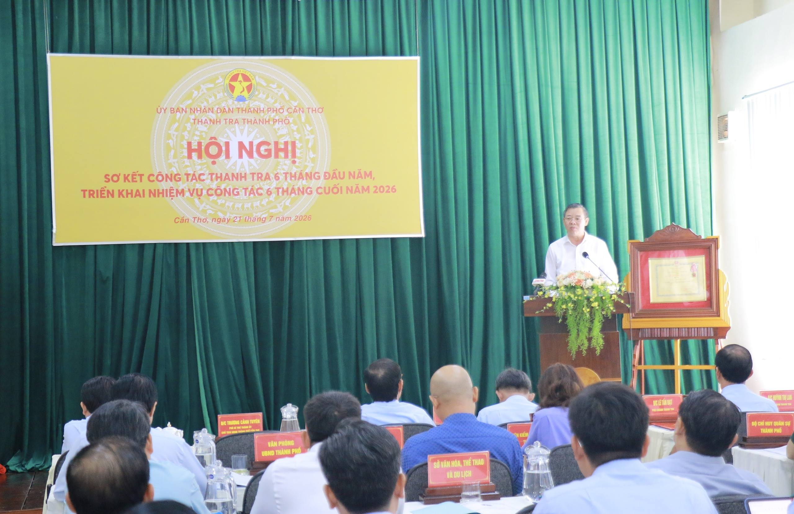 Thanh tra thành phố Cần Thơ sơ kết công tác 6 tháng đầu năm 2026